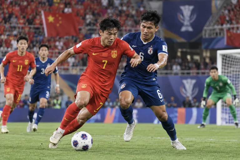 中超联赛球队在球场上争夺冠军，聚焦亚冠资格竞争